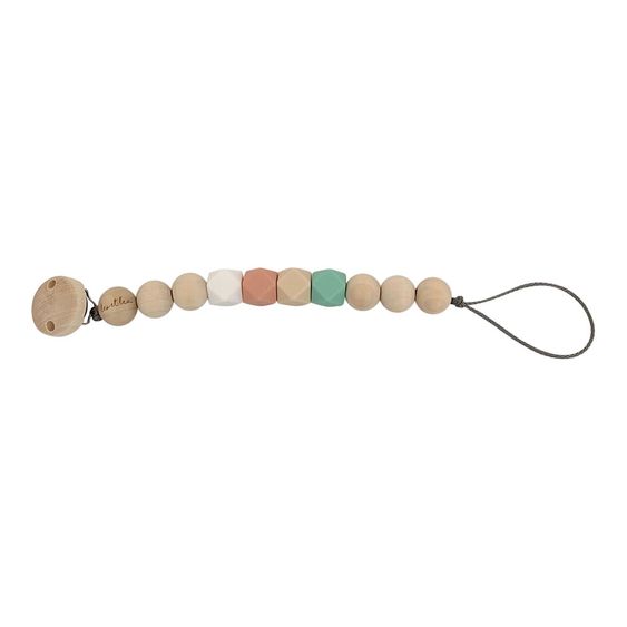 Leo et Lea Schnullerkette - Leo - Rose / Mint