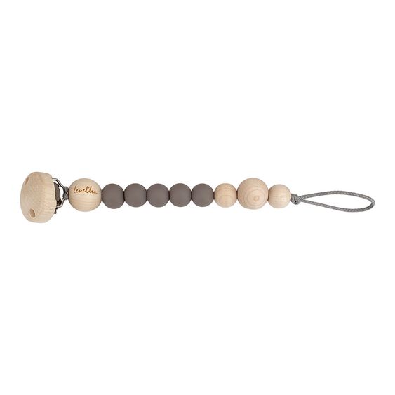 Leo et Lea Schnullerkette - Sunset - Taupe