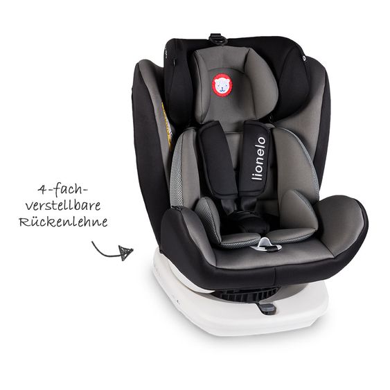 Lionelo Kindersitz - Bastiaan 360° - ISOFIX - Grau / Weiß