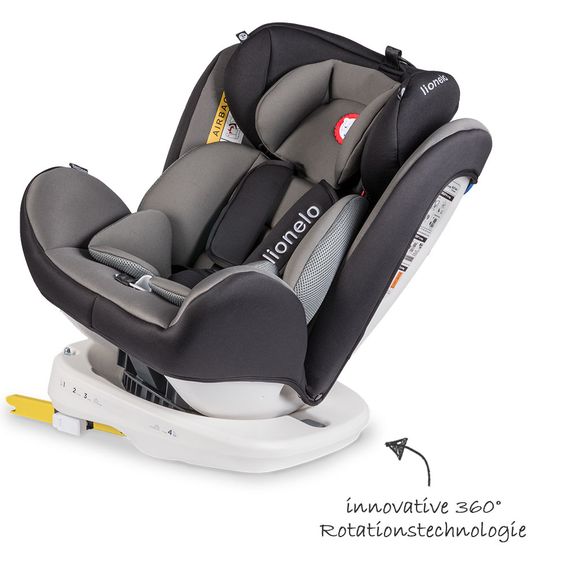 Lionelo Kindersitz - Bastiaan 360° - ISOFIX - Grau / Weiß