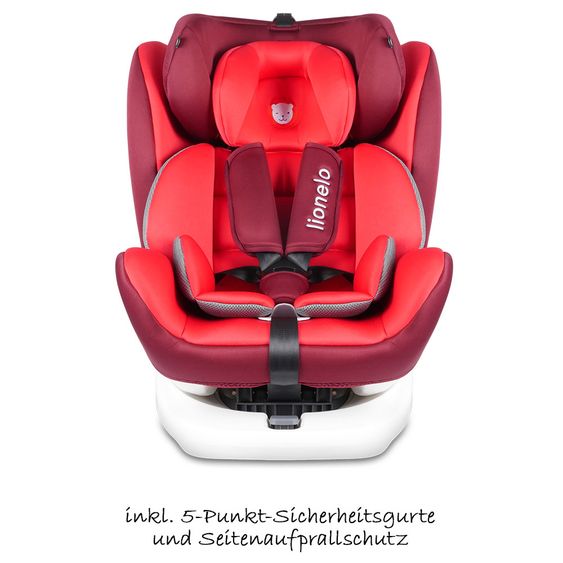 Lionelo Kindersitz - Bastiaan 360° - ISOFIX - Rot / Weiß