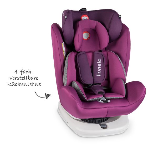 Lionelo Kindersitz - Bastiaan 360° - ISOFIX - Violett / Weiß