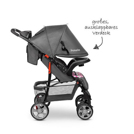 Lionelo Kinderwagen & Buggy - Emma Plus - Pink / Grau
