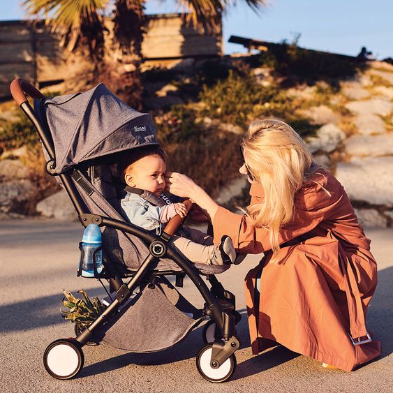 Lionelo Kinderwagen & Buggy - Julie - Schwarz / Grau