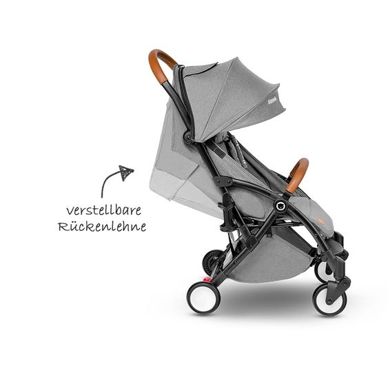 Lionelo Kinderwagen & Buggy - Julie - Schwarz / Grau