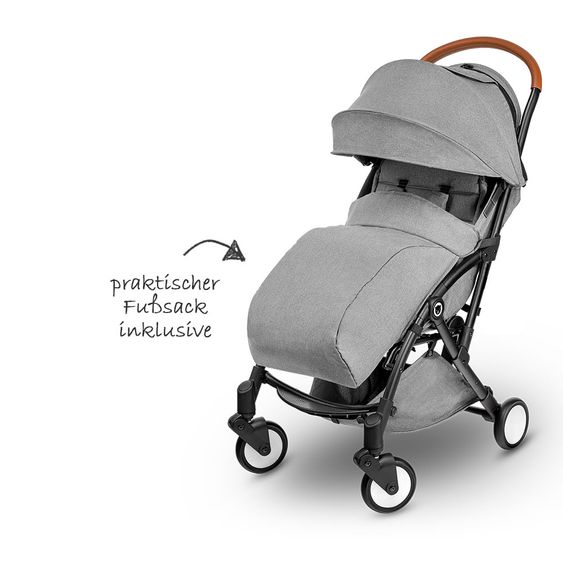 Lionelo Kinderwagen & Buggy - Julie - Schwarz / Grau