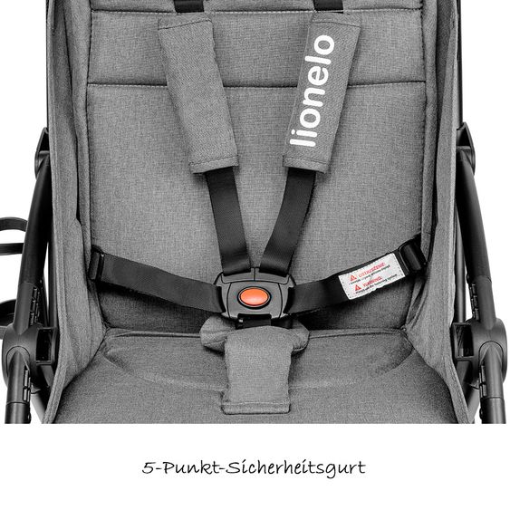 Lionelo Kinderwagen & Buggy - Julie - Schwarz / Grau