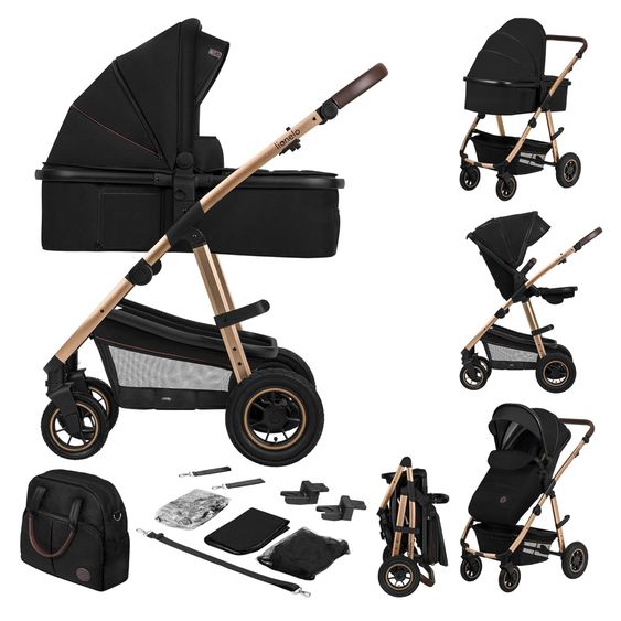 Lionelo Passeggino Amber 2 in 1 - Nero Onice
