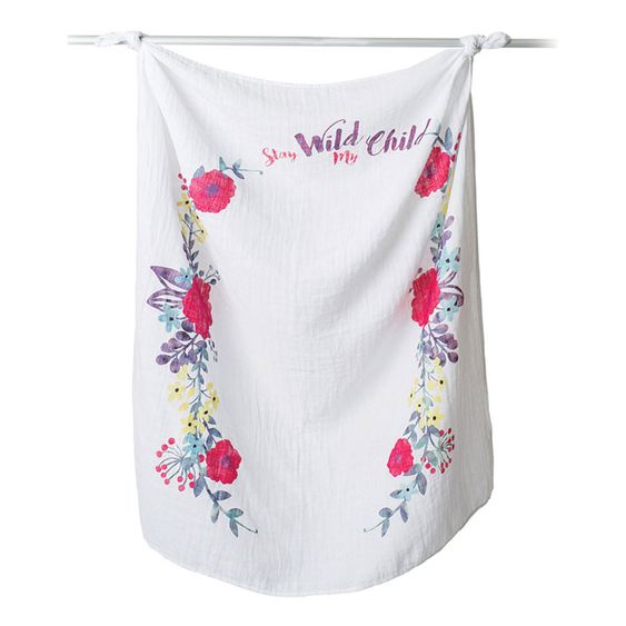 Lulujo Baby-Meilenstein-Decke inkl. Kartenset - Stay Wild My Child