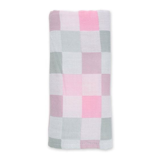 Lulujo Coperta per neonati Cotton Luxe Baby - Rosa