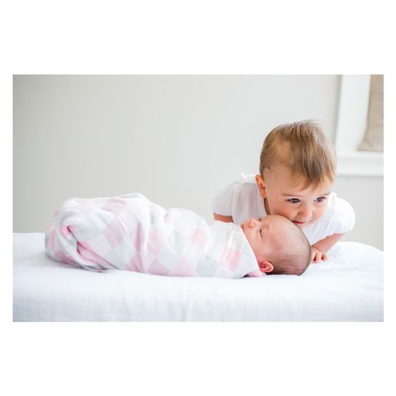 Lulujo Coperta per neonati Cotton Luxe Baby - Rosa