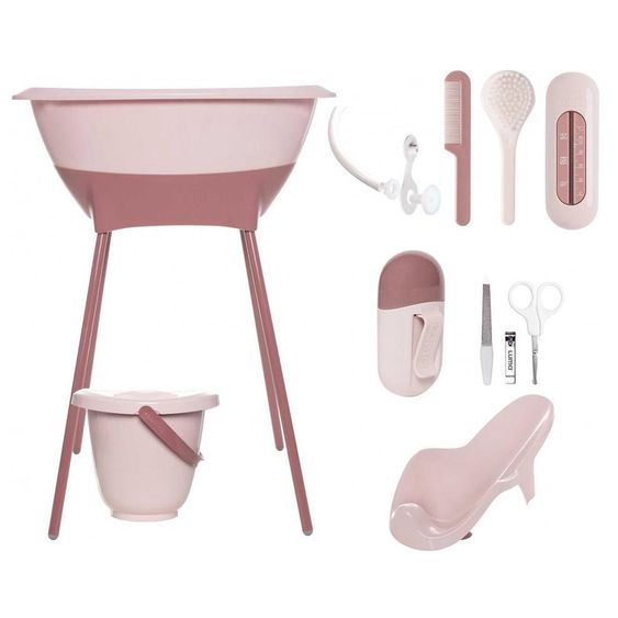 LUMA babycare 9-tlg. Bade- & Pflegeset - Blossom Pink