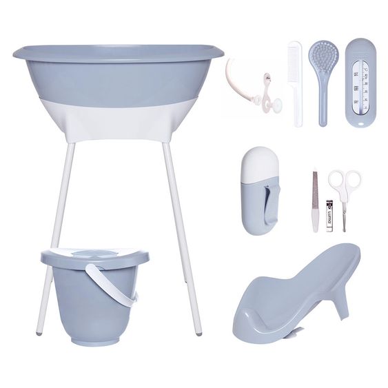 LUMA babycare 9-tlg. Bade- & Pflegeset - Celestial Blue