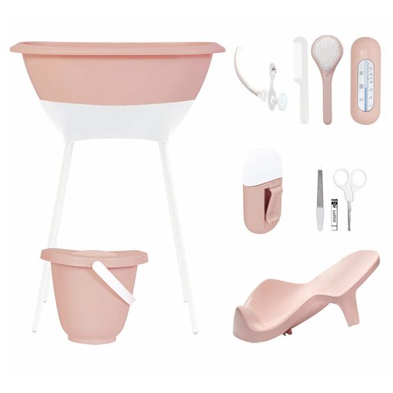 LUMA babycare 9-tlg. Bade- & Pflegeset - Cloud Pink