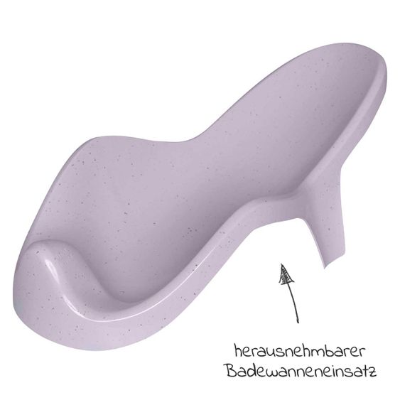 LUMA babycare Set da 9 pezzi per il bagno e la cura del corpo - Speckle Lilac