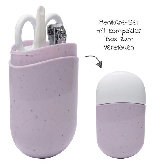 LUMA babycare Set da 9 pezzi per il bagno e la cura del corpo - Speckle Lilac