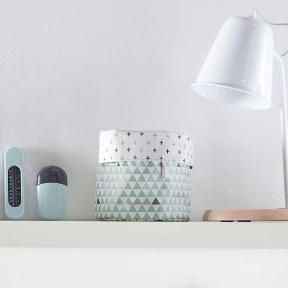 LUMA babycare Cestino portaoggetti piccolo - Misty Mint