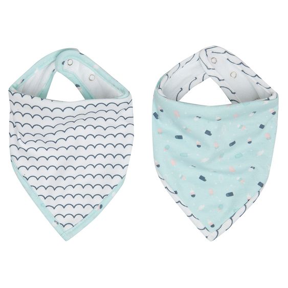 LUMA babycare Bandana Lätzchen 2er Pack - Ice Cream