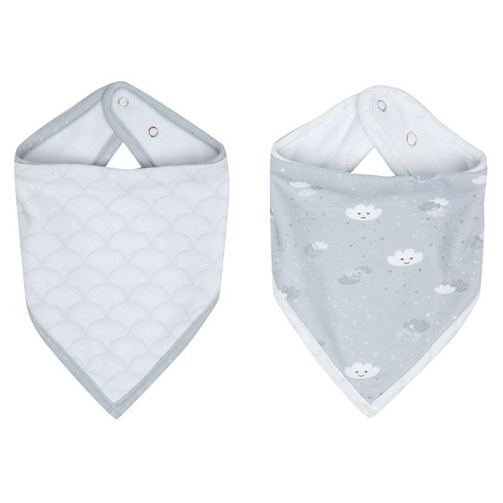 LUMA babycare Bandana Lätzchen 2er Pack - Lovely Sky