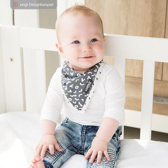 LUMA babycare Bandana Lätzchen 2er Pack - Peach Moon