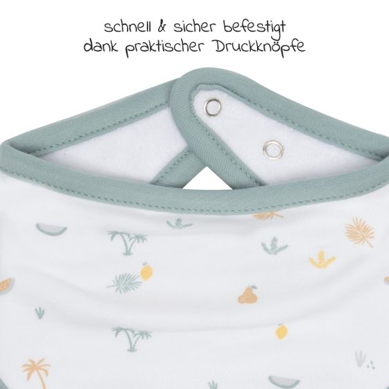 LUMA babycare Bandana Lätzchen 2er Pack - Tropical Island