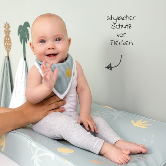 LUMA babycare Bandana Lätzchen 2er Pack - Tropical Island