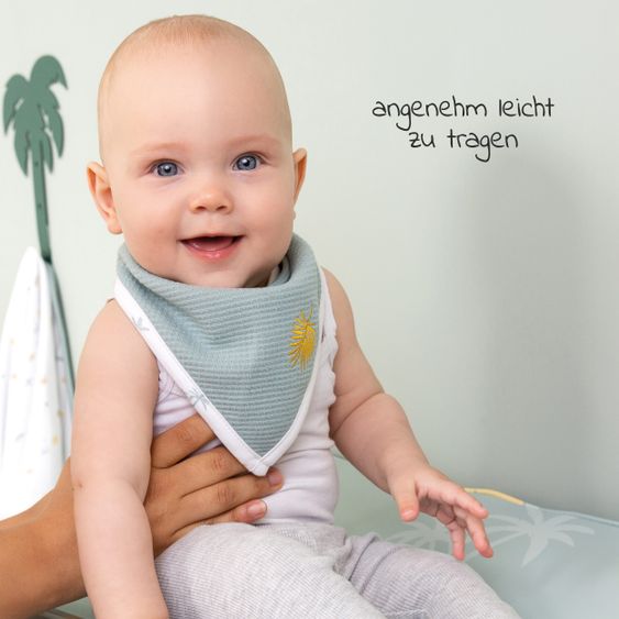 LUMA babycare Bandana Lätzchen 2er Pack - Tropical Island