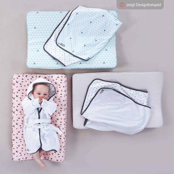 LUMA babycare Bezug für Wickelmulde 75 x 45 cm - Misty Mint