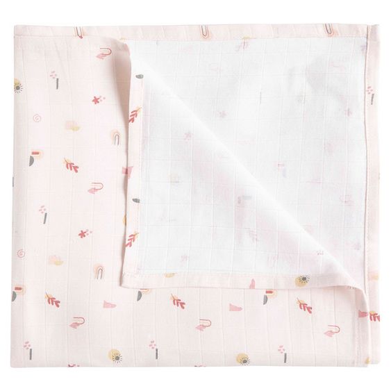 LUMA babycare Einschlag- & Mulltuch XL Muslin 110 x 110 cm - Sunset Shapes