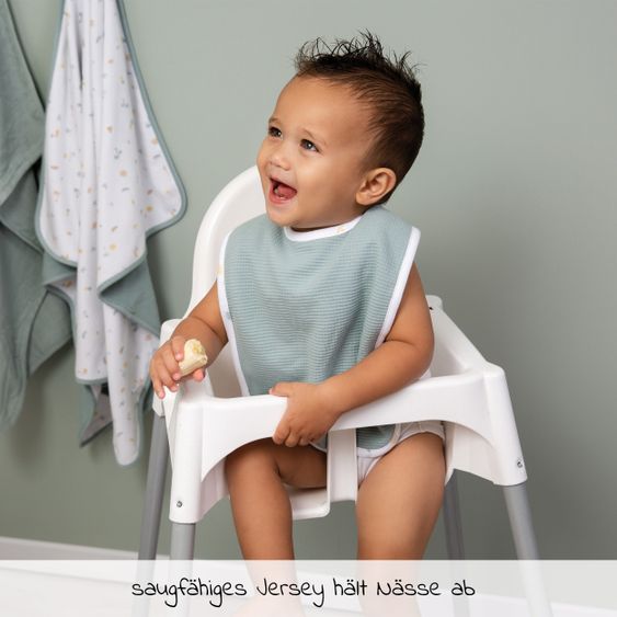 LUMA babycare Lätzchen mit Druckknopf 2er Pack - Tropical Island