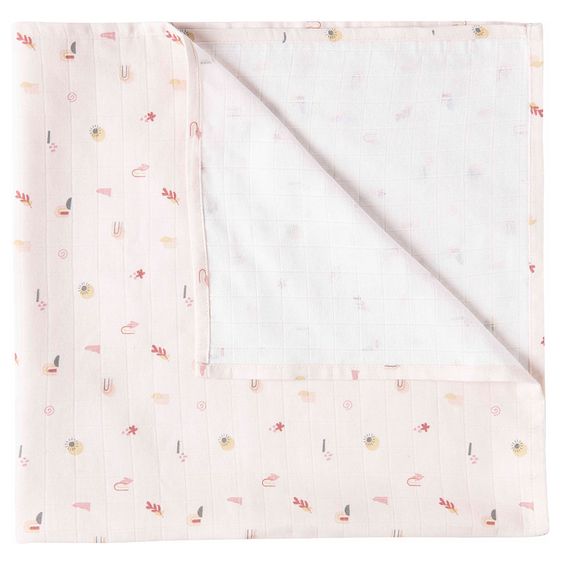 LUMA babycare Mulltuch 3er Pack - Muslin 70 x 70 cm - Sunset Shapes