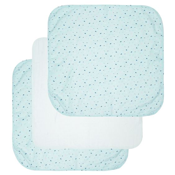 LUMA babycare Mullwindel 3er Pack Musselin 70 x 70 cm - Ice Cream