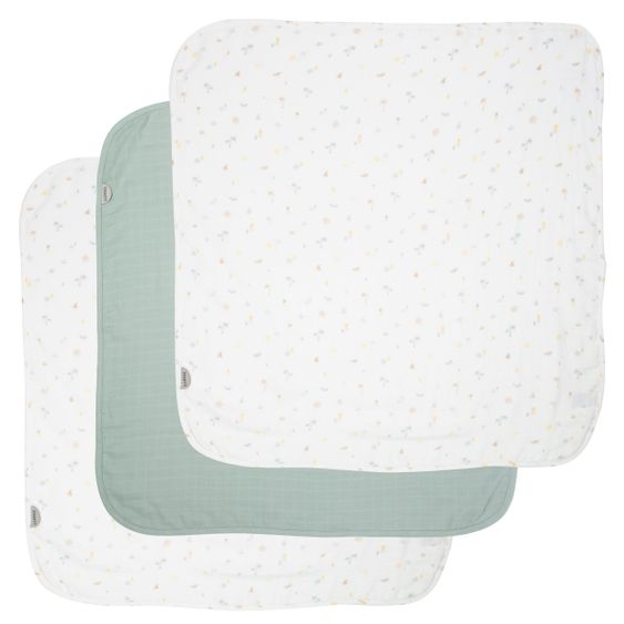 LUMA babycare Mullwindel 3er Pack Musselin 70 x 70 xm - Tropical Island