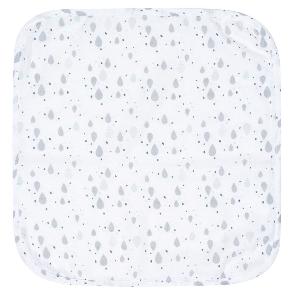 LUMA babycare Pflegetuch 3er Pack Musselin 32 x 32 cm - Lovely Sky