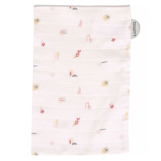 LUMA babycare Waschhandschuh 3er Pack - Muslin - Sunset Shapes