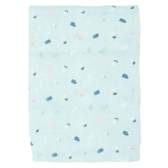 LUMA babycare Guanto di lavaggio 3 Pack Muslin - Gelato