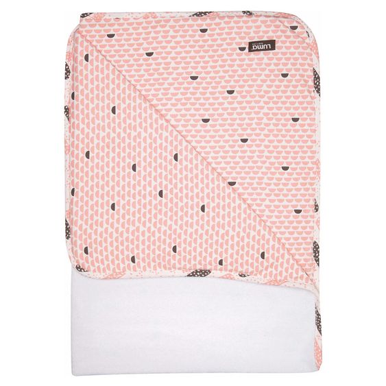 LUMA babycare Coperta reversibile 75 x 100 cm - Peach Moon