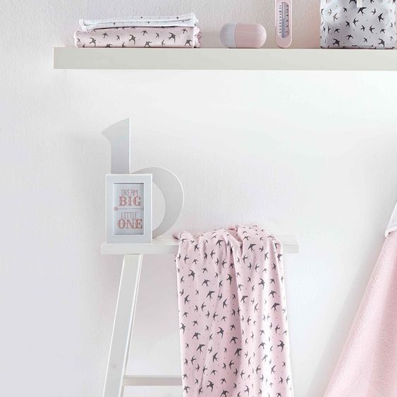 LUMA babycare Reversible blanket 75 x 100 cm - Pretty Pink