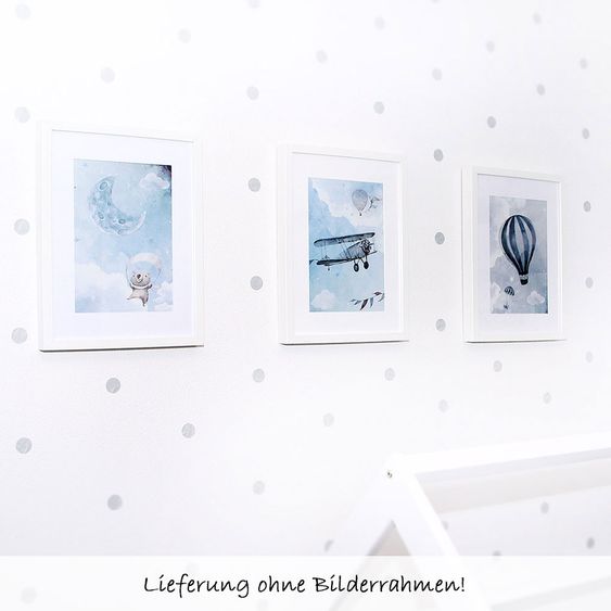Luvel Poster set of 3 - Sky - A4