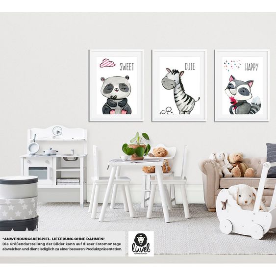 Luvel Poster 3er Set - Sweet Happy Cute - A4