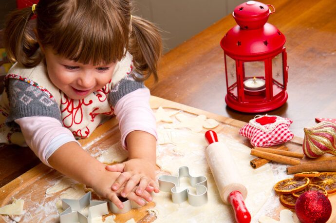 Plätzchen backen mit Kindern