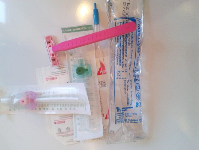 Einlauf Rasur Infusion