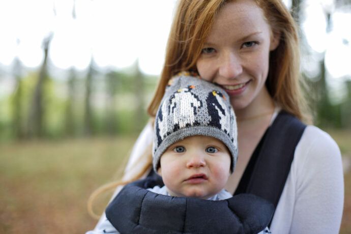 Babytrage nicht nach vorn schauen