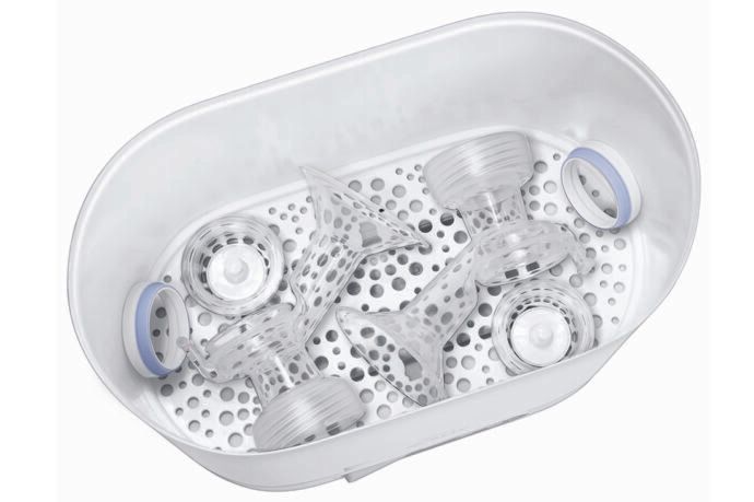 Milchpumpe reinigen und sterilisieren im sterilisator