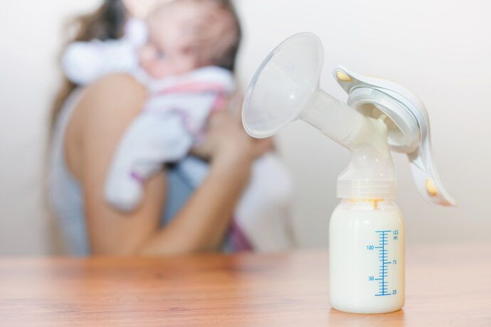 Milch abpumpen