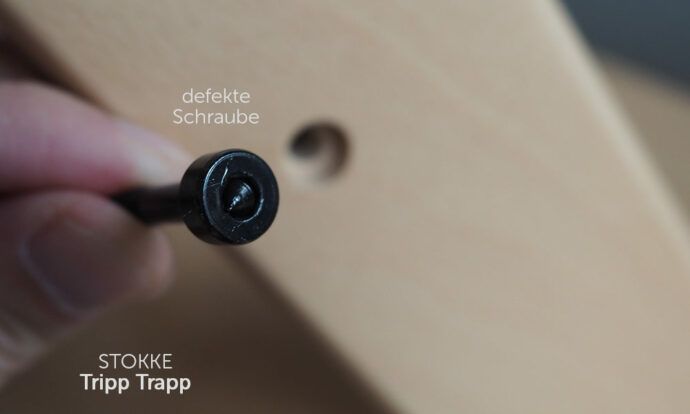 stokke tripp trapp defekte schraube