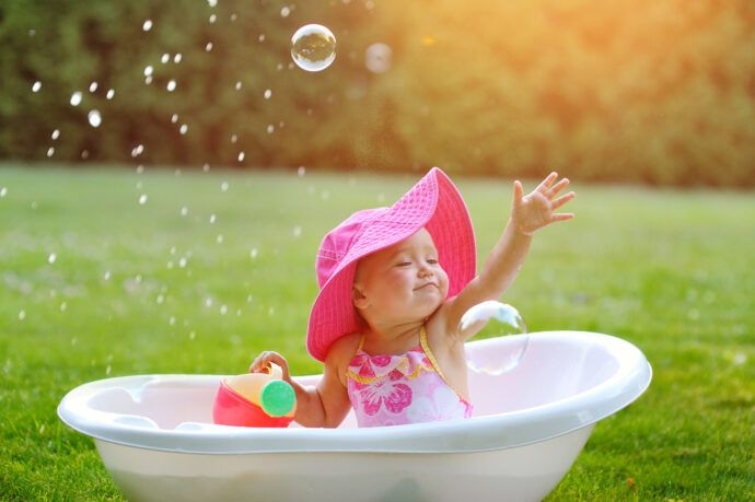 baby sommer freizeit tipps seifenblasen