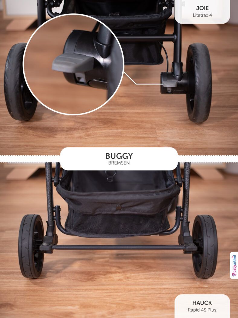 hauck rapid 4 s plus bremse, joie litetrax 4 bremse, hauck oder joie test vergleich