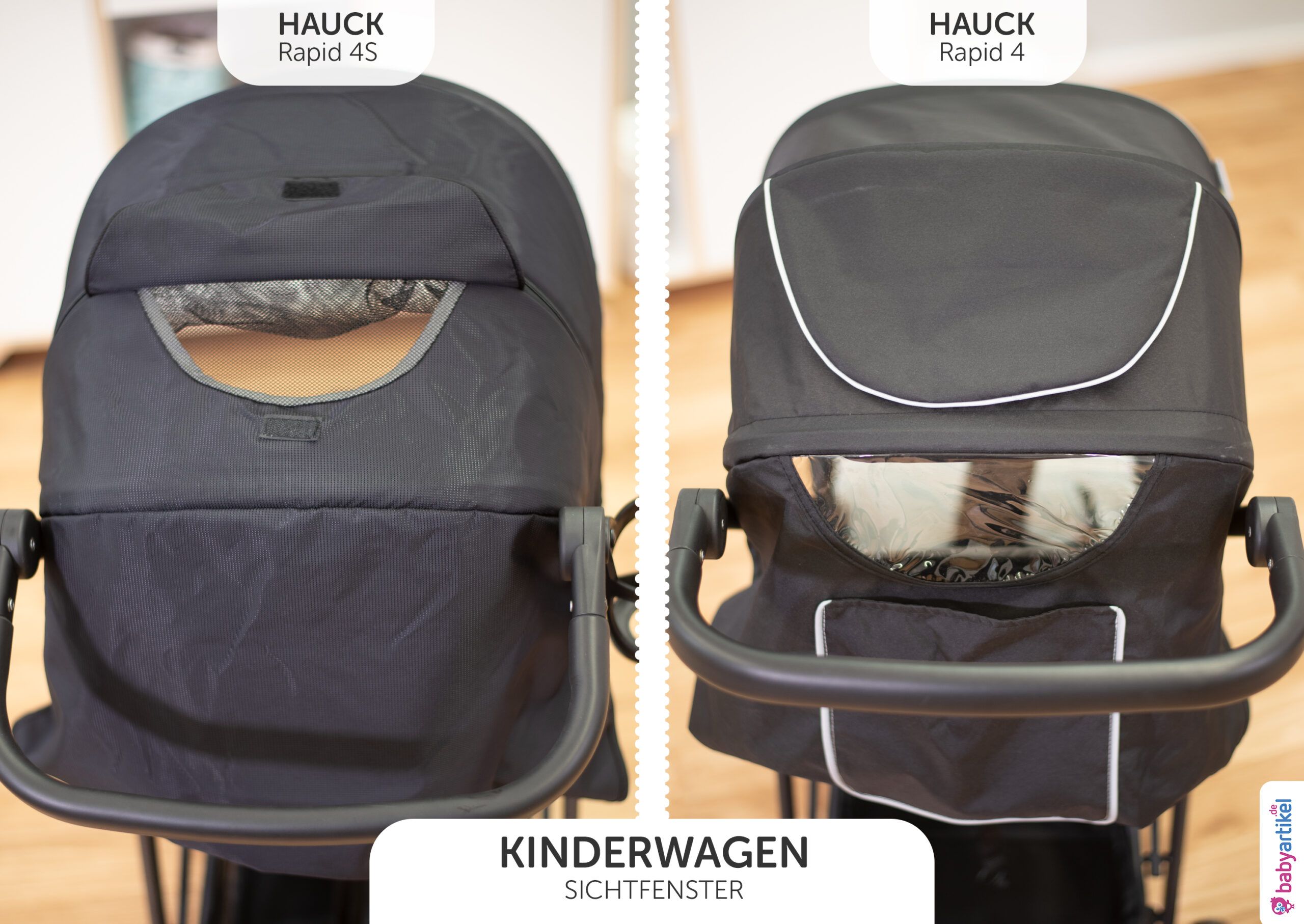 Kinderwagen Sichtfenster