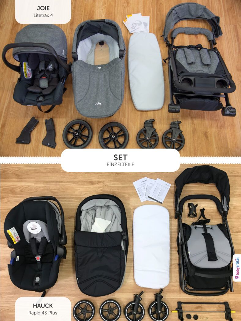 Hauck Rapid 4 S Plus Kinderwagen 3 in 1 Set Test Vergleich Joie Litetrax 4 aufbauen